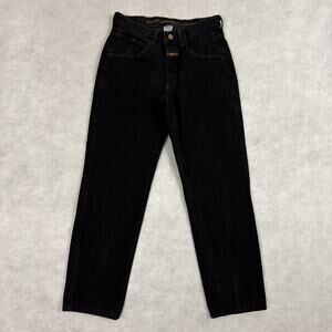 Girbaud Jeans Mens 28 Black Straight Leg Vintage Y2K Denim Pants